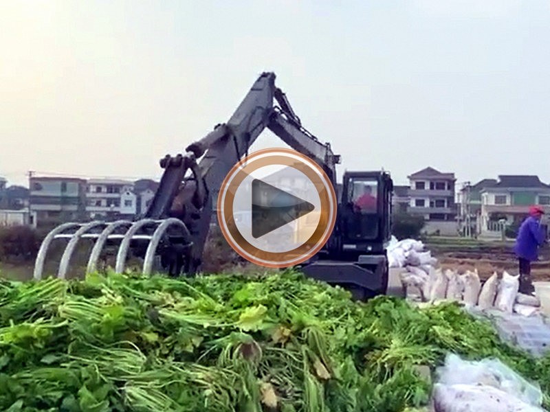 加長臂輪式抓料機(jī)